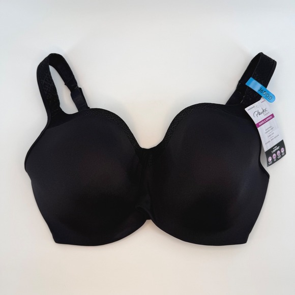 Playtex Other - Playtex Secrets Shapes &‎ Supports Black Underwire Bra 36DDD US4823 NEW
